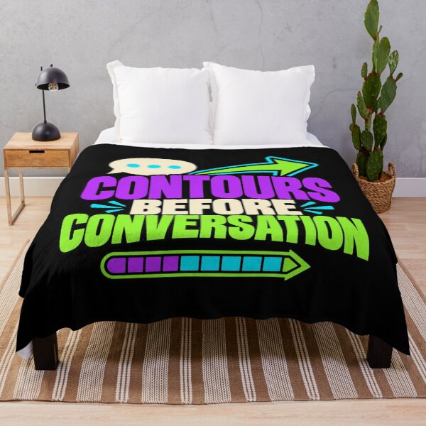 Item preview, Contours Before Conversation Topographic Map Humor designed and sold by DreamLayerStudio.