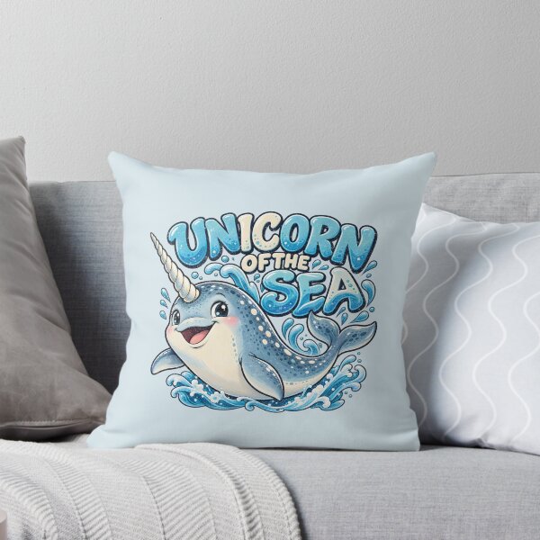 Item preview, Unicorn of the Sea – Happy Narwhal designed and sold by AwesomeBeyondLimits.
