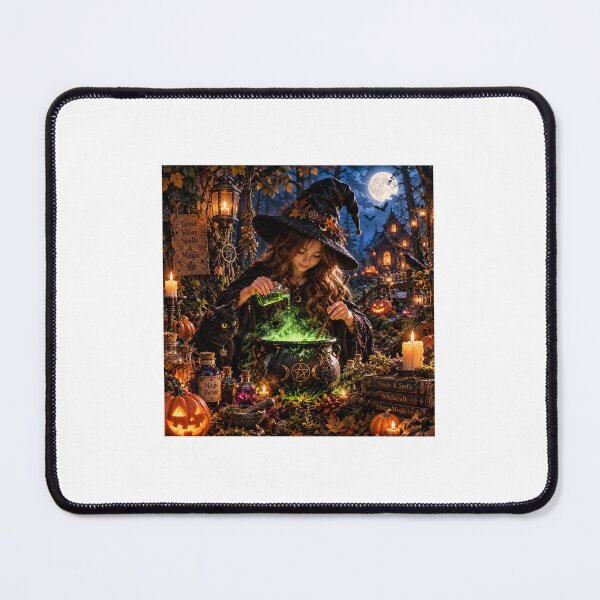 Item preview, Witch Making a Magic Potion – Halloween Night designed and sold by NestDesigns01.