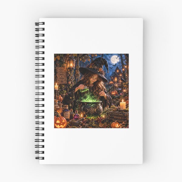 Item preview, Witch Making a Magic Potion – Halloween Night designed and sold by NestDesigns01.