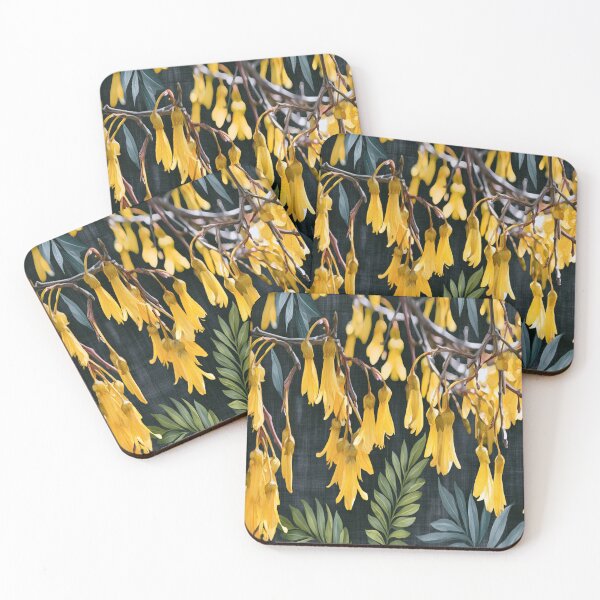 Item preview, Golden Kōwhai Aotearoa Botanical Pattern designed and sold by haleymaree.