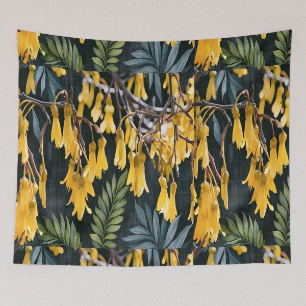 Item preview, Golden Kōwhai Aotearoa Botanical Pattern designed and sold by haleymaree.