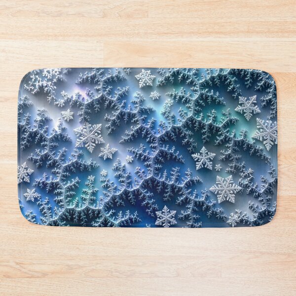 Aperçu de l'œuvre Flocons de neige fractals givrés créée et vendue par Sybille-Yates.