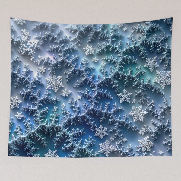 Item preview, Frosty Fractal Snowflakes designed and sold by Sybille-Yates.