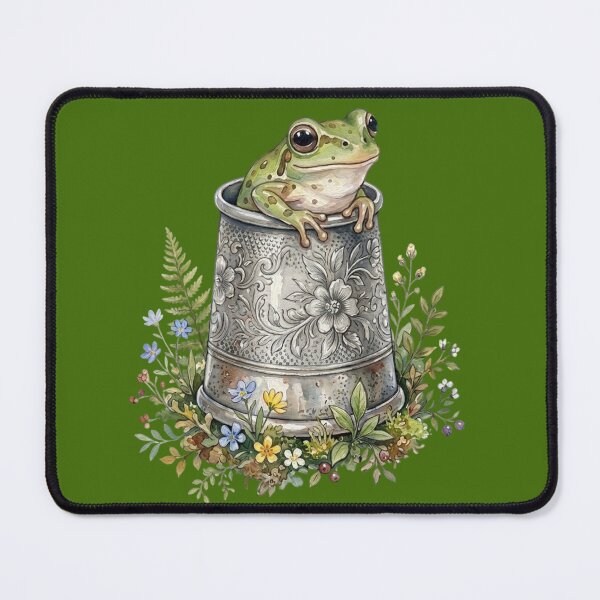 Item preview, Cute Frog inside Vintage Silver Thimble designed and sold by Merli7.