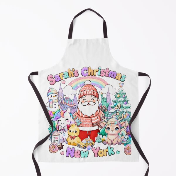 Item preview, Kawaii Christmas Santa New York Cute Sarah New York Holidays designed and sold by TheChalkyFox.