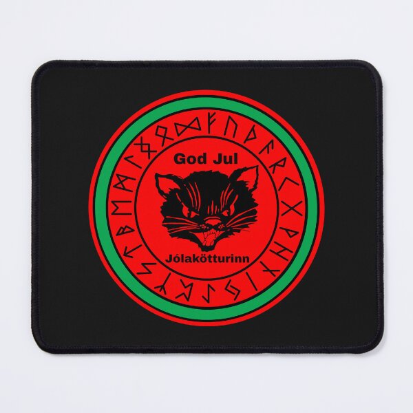 Item preview, Yule Cat Mystical Nordic Winter Solstice Witch Cat designed and sold by Witch Joseph.