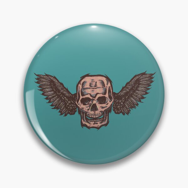 Item preview, Skull with Wings | Dark Gothic Skull Art | Angel Skull designed and sold by Half Mess.