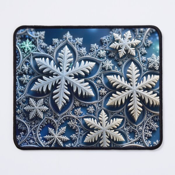 Item preview, Frosty Fractal Snowflakes designed and sold by Sybille-Yates.