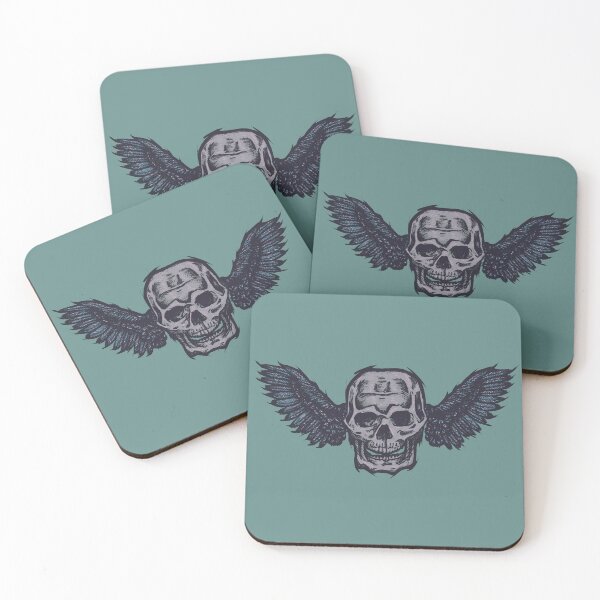 Item preview, Skull with Wings | Dark Gothic Skull Art | Angel Skull designed and sold by Half Mess.