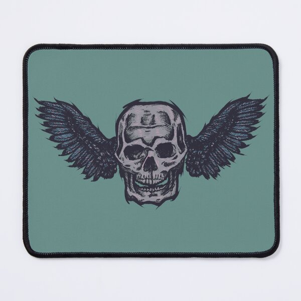 Item preview, Skull with Wings | Dark Gothic Skull Art | Angel Skull designed and sold by Half Mess.