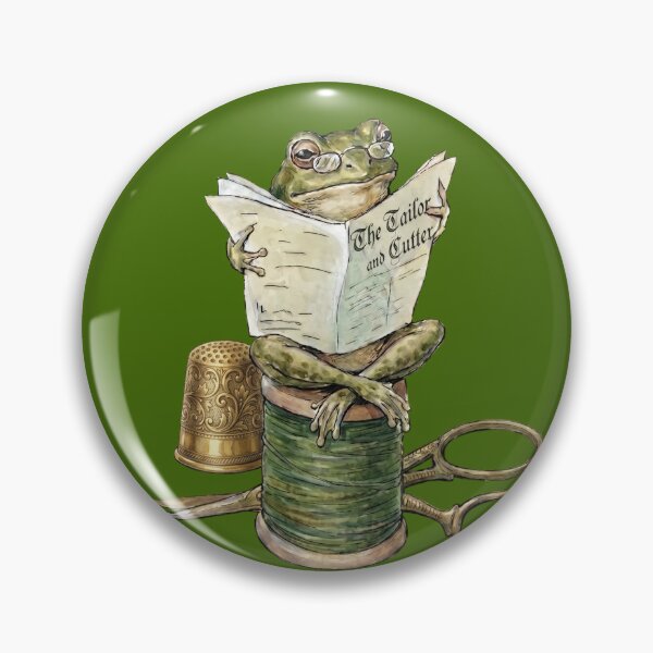 Item preview, Frog Reading Newspaper on Thread Spool designed and sold by Merli7.
