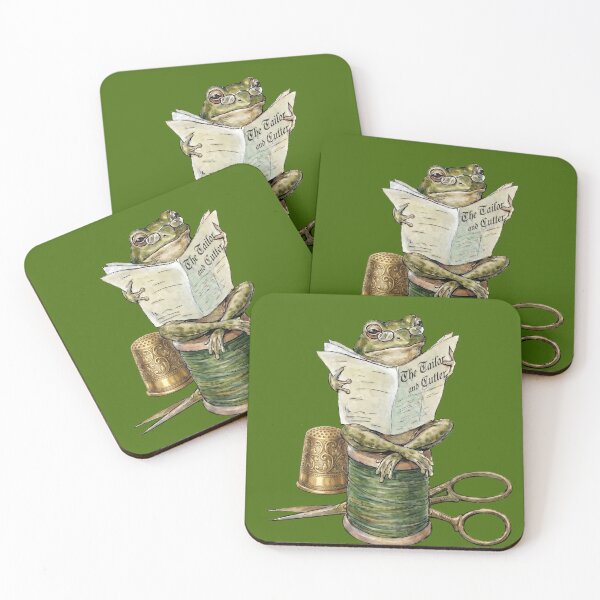 Item preview, Frog Reading Newspaper on Thread Spool designed and sold by Merli7.