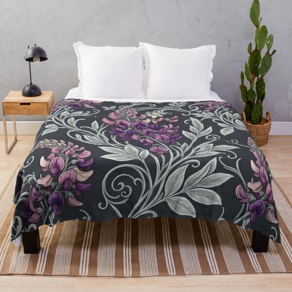 Item preview, Moody Gothic Purple Floral Vine designed and sold by Studio BC.