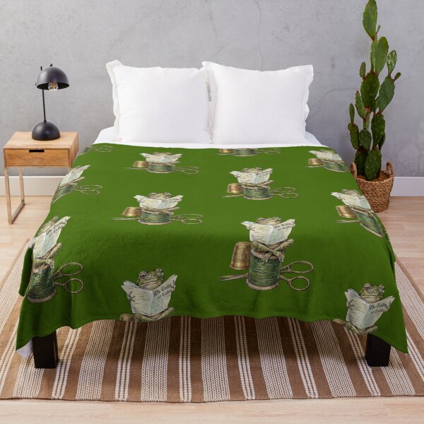 Item preview, Frog Reading Newspaper on Thread Spool designed and sold by Merli7.