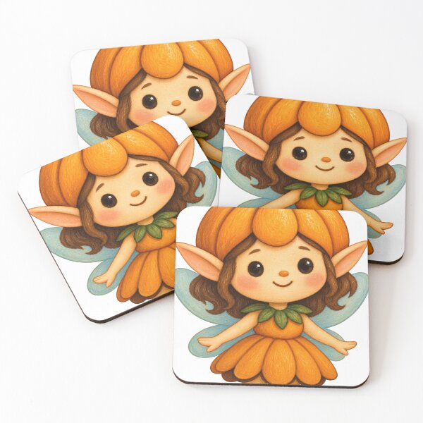 Aperçu de l'œuvre Fleur de citrouille | Fée d'automne enchantée créée et vendue par Whatever Works.