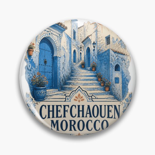 Aperçu de l'œuvre Chefchaouen Maroc Ville Bleue Art du Voyage créée et vendue par VinZzep.