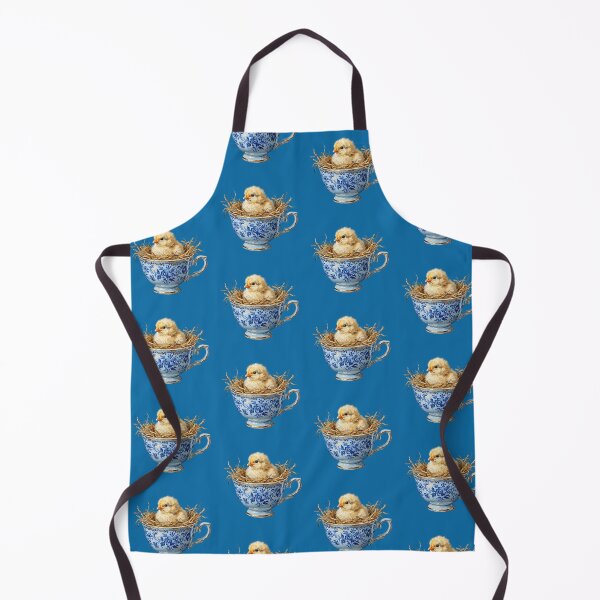 Item preview, Baby Chick in Blue Floral Teacup designed and sold by Merli7.