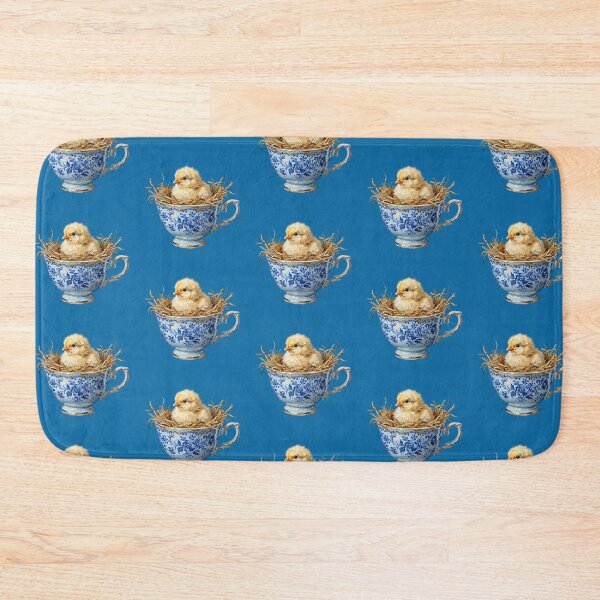 Item preview, Baby Chick in Blue Floral Teacup designed and sold by Merli7.