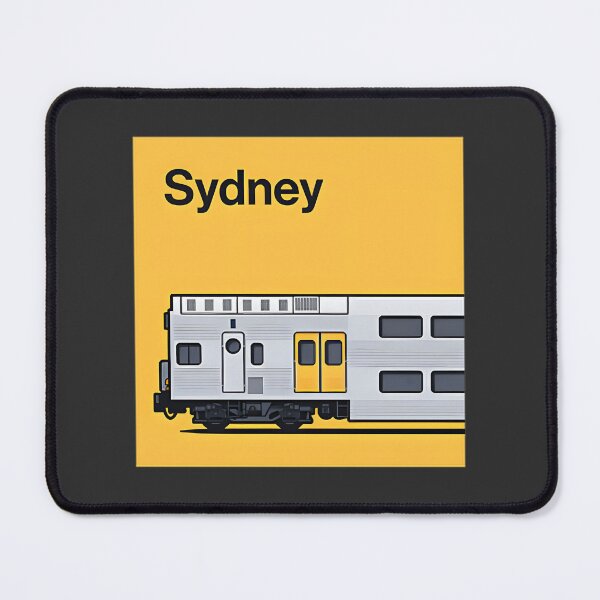 Item preview, Sydney K Set Yellow World Train Side View Australia Rail Transport Design designed and sold by NurseAxis.