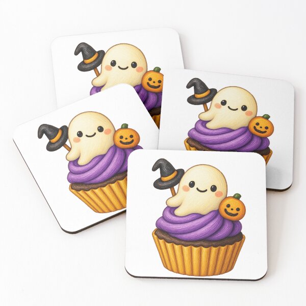 Item preview, Dulce y pequeño fantasma | Cupcake de fantasma de Halloween designed and sold by Whatever Works.