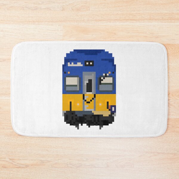 Item preview, Pixel Art NSW V Set Intercity Train in Blue and Yellow Design designed and sold by NurseAxis.