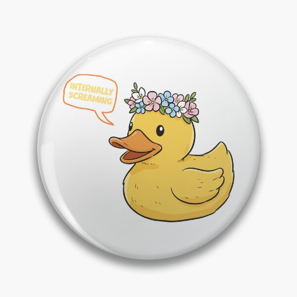 Item preview, Flower Crown Duck - Internally Screaming designed and sold by Nortanila.