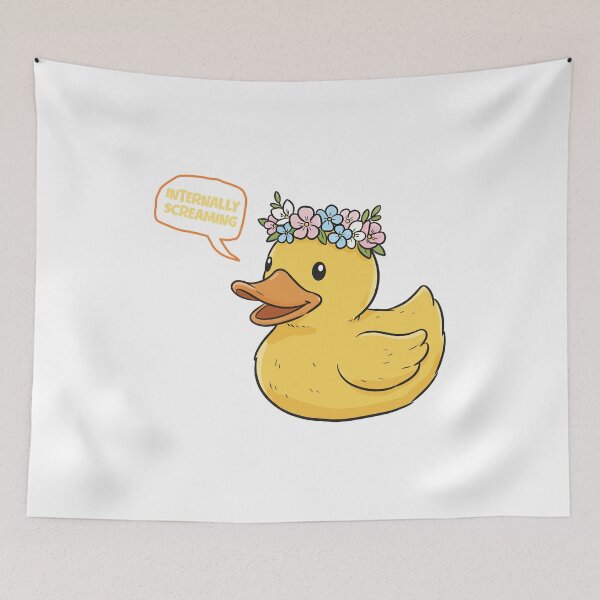 Item preview, Flower Crown Duck - Internally Screaming designed and sold by Nortanila.