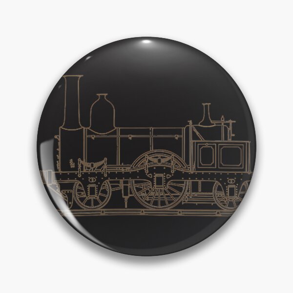 Item preview, Ilustración clásica de una locomotora de vapor. Arte de locomotoras antiguas. designed and sold by NurseAxis.