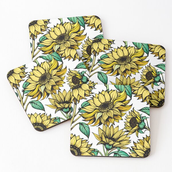 Item preview, Vintage Sunflower Yellow Decorative Floral Pattern designed and sold by FemmePod.