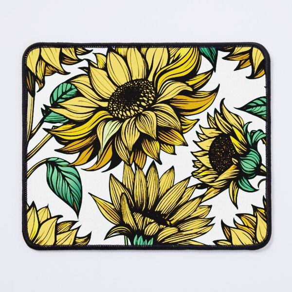 Item preview, Vintage Sunflower Yellow Decorative Floral Pattern designed and sold by FemmePod.