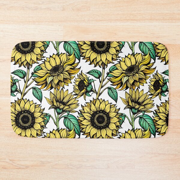 Item preview, Vintage Sunflower Yellow Decorative Floral Pattern designed and sold by FemmePod.