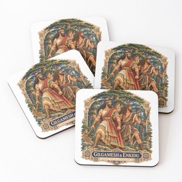 Item preview, Gilgamesh & Enkidu — Cedar Forest | Epic of Gilgamesh designed and sold by Larkfound Studio.