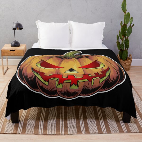 Item preview, Evil Scary Jack-o'-Lantern Pumpkin Halloween Art designed and sold by Deviant Logic Design.