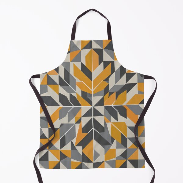 Item preview, Retro Fragmented Scandinavian Design in Yellow and Grey designed and sold by scicilysimonee.