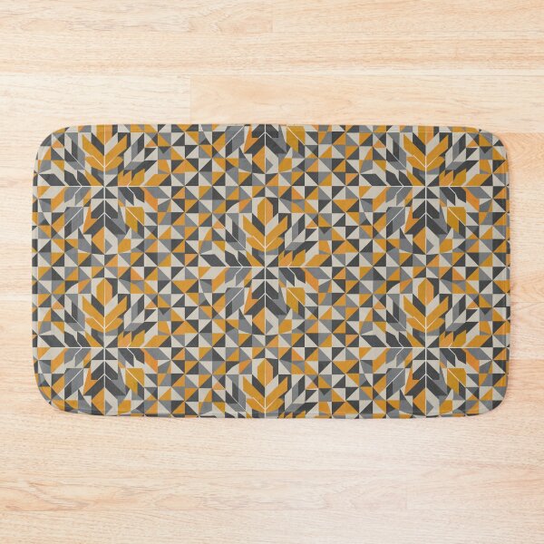 Item preview, Retro Fragmented Scandinavian Design in Yellow and Grey designed and sold by scicilysimonee.