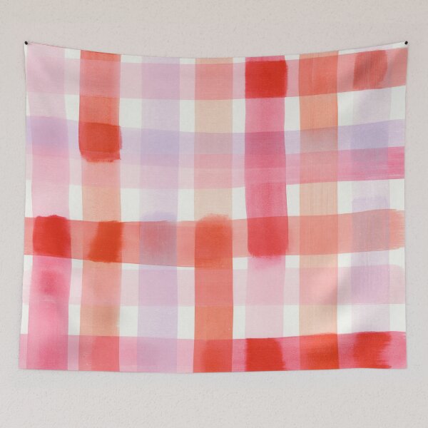 Item preview, Pink Pastel Plaid Coquette Pattern designed and sold by trajeado14.
