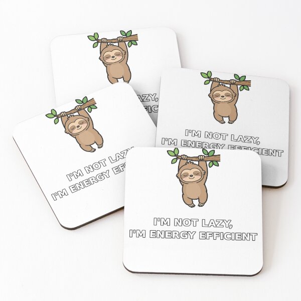 Item preview, I'm Not Lazy I'm Energy Efficient - Funny Sloth Shirt designed and sold by Jeffydesign.