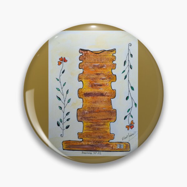 Item preview, Abstract Terracotta TOTEM Vase Watercolor Art Print - Barlona No. 22 designed and sold by BARLONA Art & Prints.
