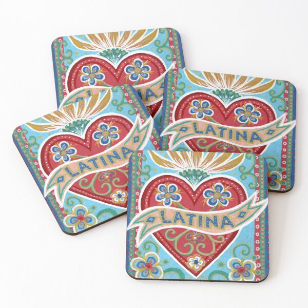 Item preview, Latina Corazón Sagrado con Flores designed and sold by Fani*.