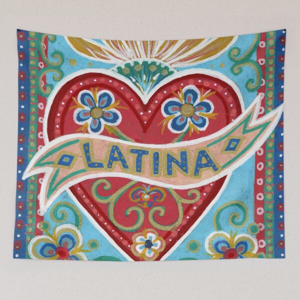 Item preview, Latina Sacred Heart With Flowers designed and sold by Fani*.