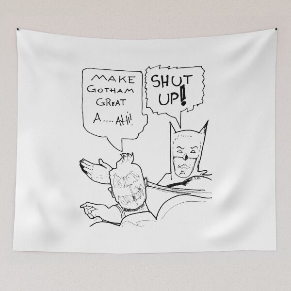 Item preview, SHUT UP! - Comic Satire Ink Sketch designed and sold by BarnBurns.