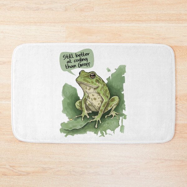 Item preview, Better At Coding Than Geoff Frog designed and sold by Nortanila.
