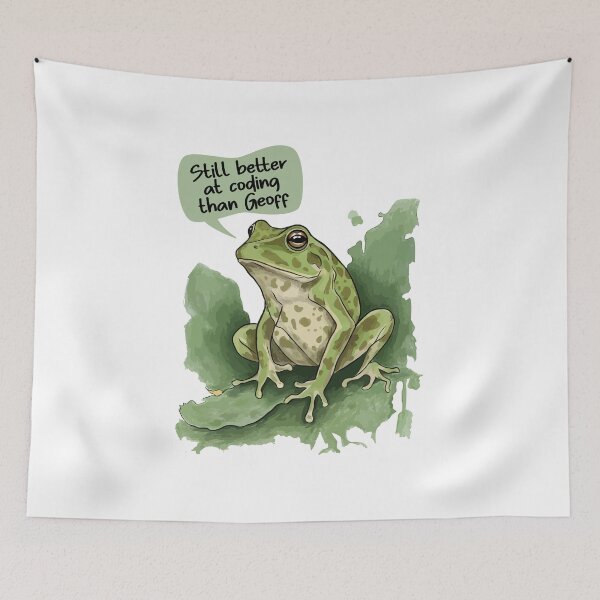 Item preview, Better At Coding Than Geoff Frog designed and sold by Nortanila.