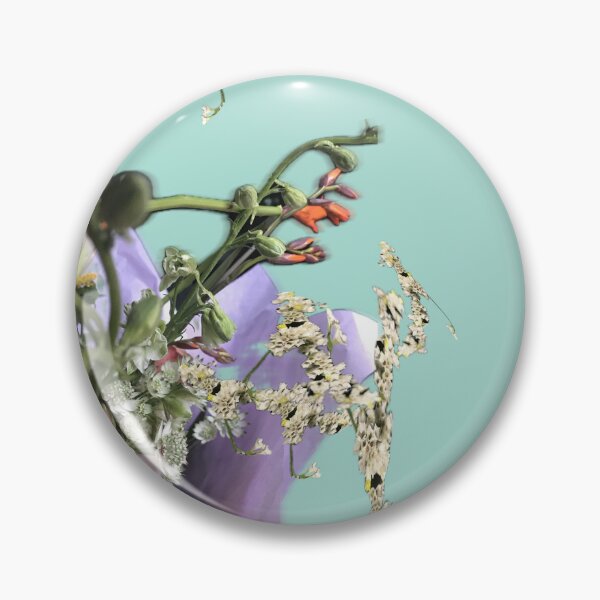 Item preview, Twisted Flowers Green Square Collage designed and sold by eveyting.
