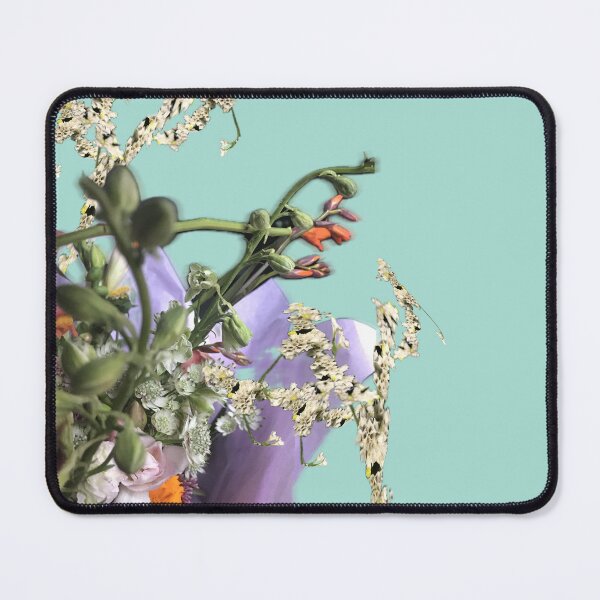 Item preview, Twisted Flowers Green Square Collage designed and sold by eveyting.