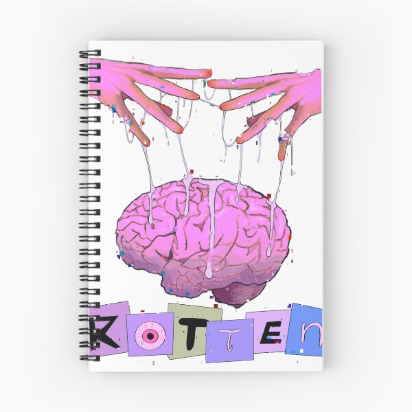 Item preview, Brain Rot Pink Brain Meme with Rotten Lettering designed and sold by Lorets-Designs.
