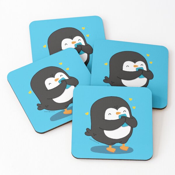 Item preview, Penguin receiving an unexpected sweet message designed and sold by julianamotzko.