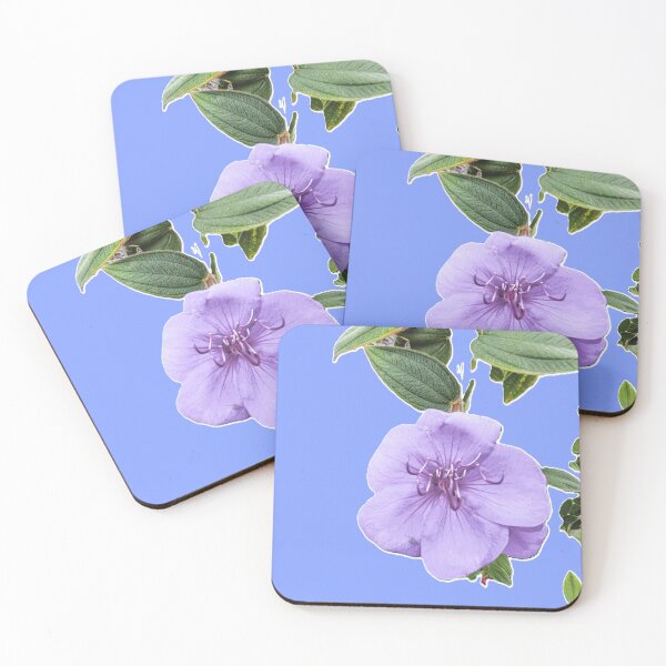 Item preview, Vibrant Purple Princess Flower Isolated on Light Blue Background designed and sold by gaohao1.