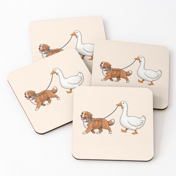 Artikelvorschau, Nova Scotia Duck Tolling Retriever – ein lustiger Gänse- und Hundeliebhaber entworfen und verkauft von PatternFariss.